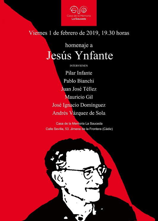 Cartel del homenaje a Jesús Ynfante.