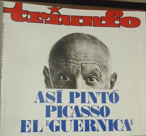 Portada de Triunfo de 18 e octubre de 1969, en el Archivo de la Casa de la Memoria.