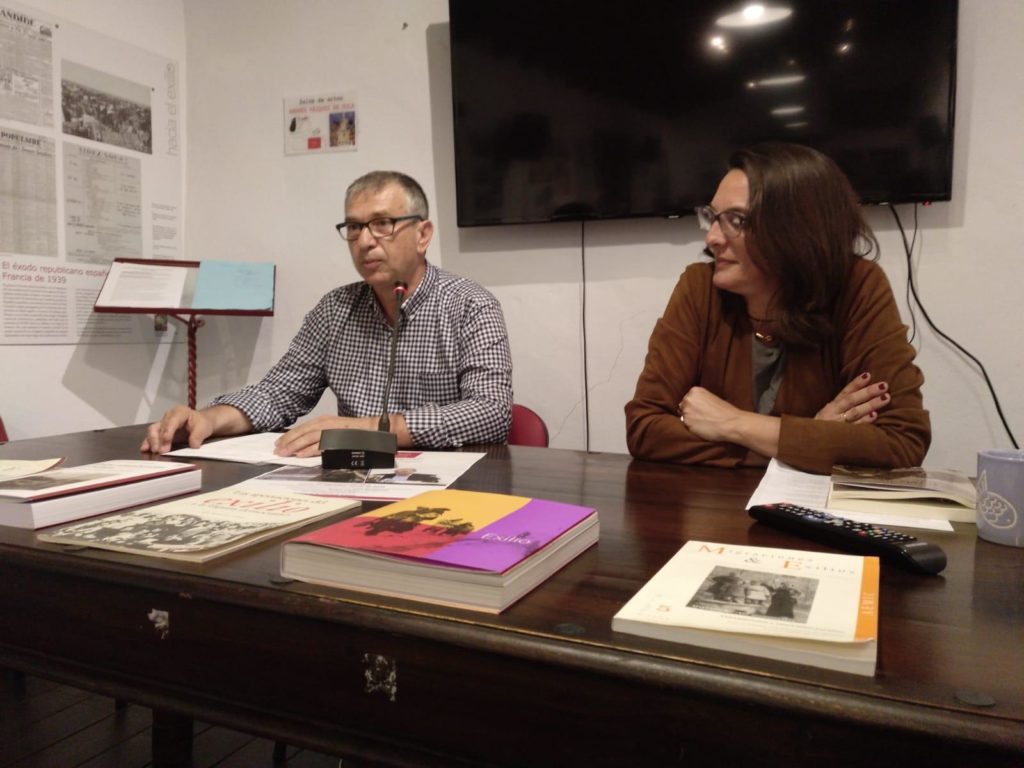 José Beneroso y Belén López Collado, en la presentación del libro.