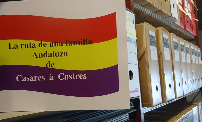El trabajo de François Nayrol, en el Archivo de la Casa de la Memoria.