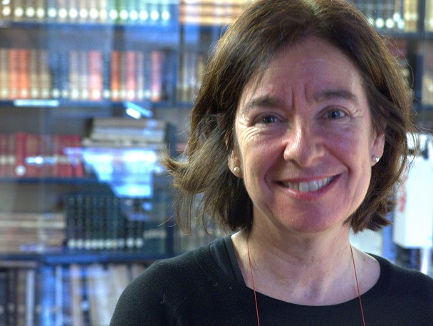 Susana Araiz, durante la entrevista.