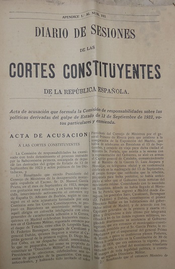 Ejemplar del Diario de Sesiones de 17 de junio de 1932.