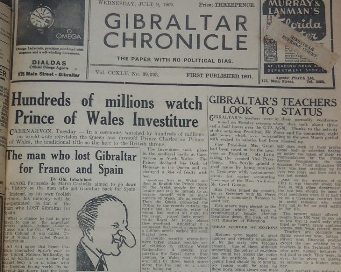 Gibraltar Chronicle, 2/7/1969, pág 1.