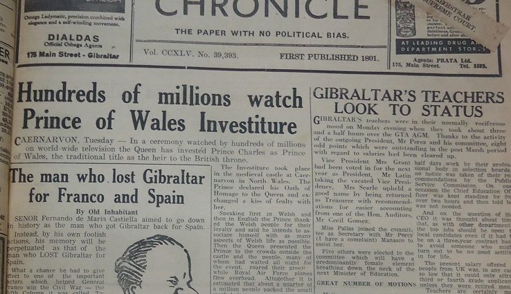 Gibraltar Chronicle, 2/7/1969, pág 1.