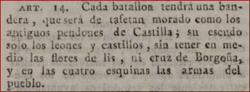 Reglamento provisional para la Milicia Nacional local en la península e islas adyacentes de 1820.