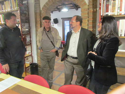 John Cortés, durante su visita a la Casa de la Memoria.