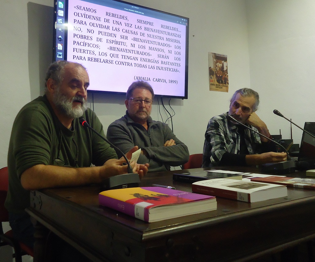 Juan León Moriche, Andrés Rebolledo y Manuel Almisas.