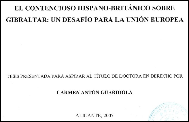 Portada de la tesis doctoral.