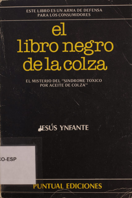 El libro negro de la colza, de Jesús Ynfante