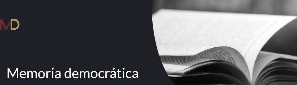 Cabecera de la web de la Dirección General de Memoria Democrática.