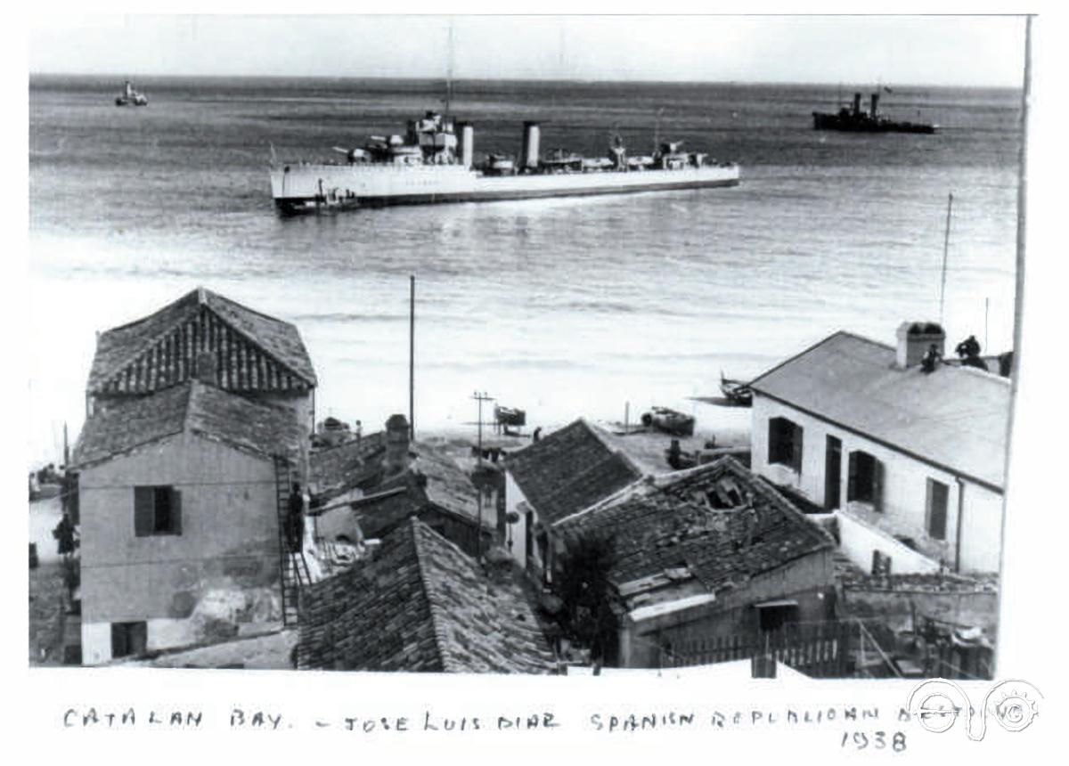 The ship in Catalan Bay, 1938