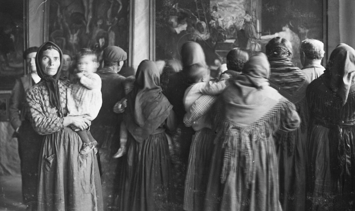 Muestra de una copia de la obra de Velázquez en Cebreros (Ávila), 1932