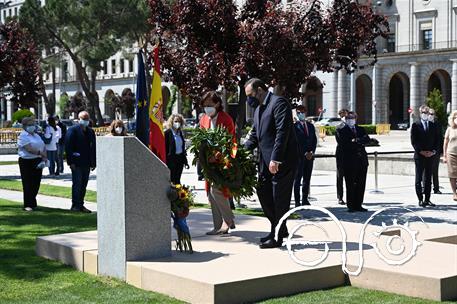 Homenaje a las víctimas del nazismo, en Madrid.