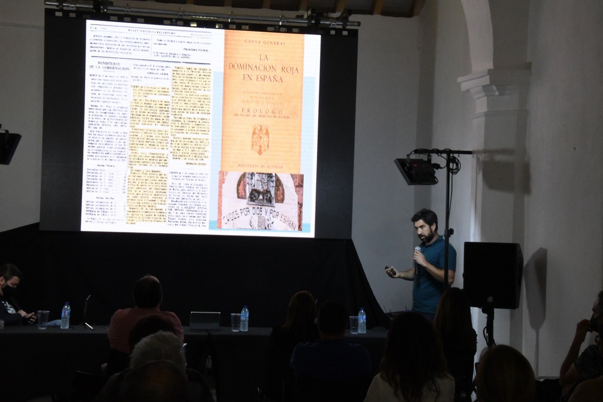 Jesús Román, durante su exposición.