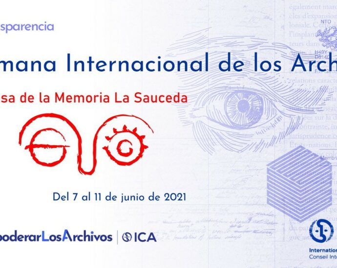 Cartel de la Semana Internacional de los Archivos.