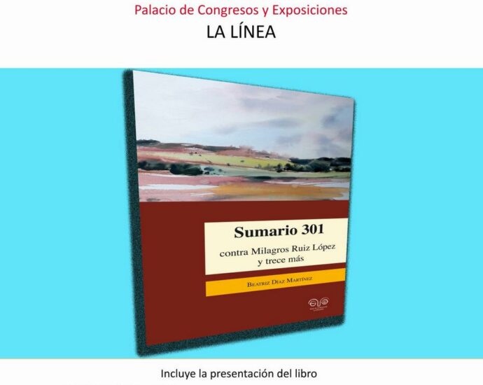 Cartel anunciador de la presentación del libro.