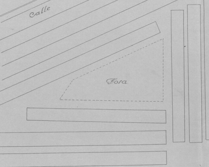 Plano de la fosa Pico Reja (Archivo Municipal de Sevilla).