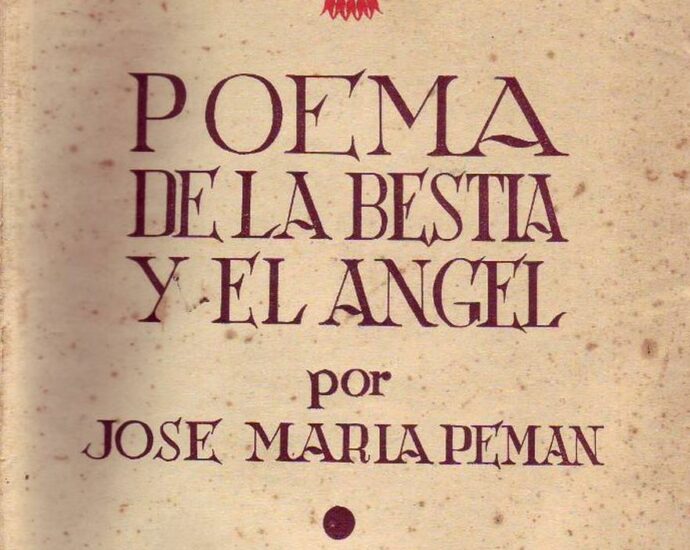 Portada del Poema de la bestia y el ángel, de Pemán.