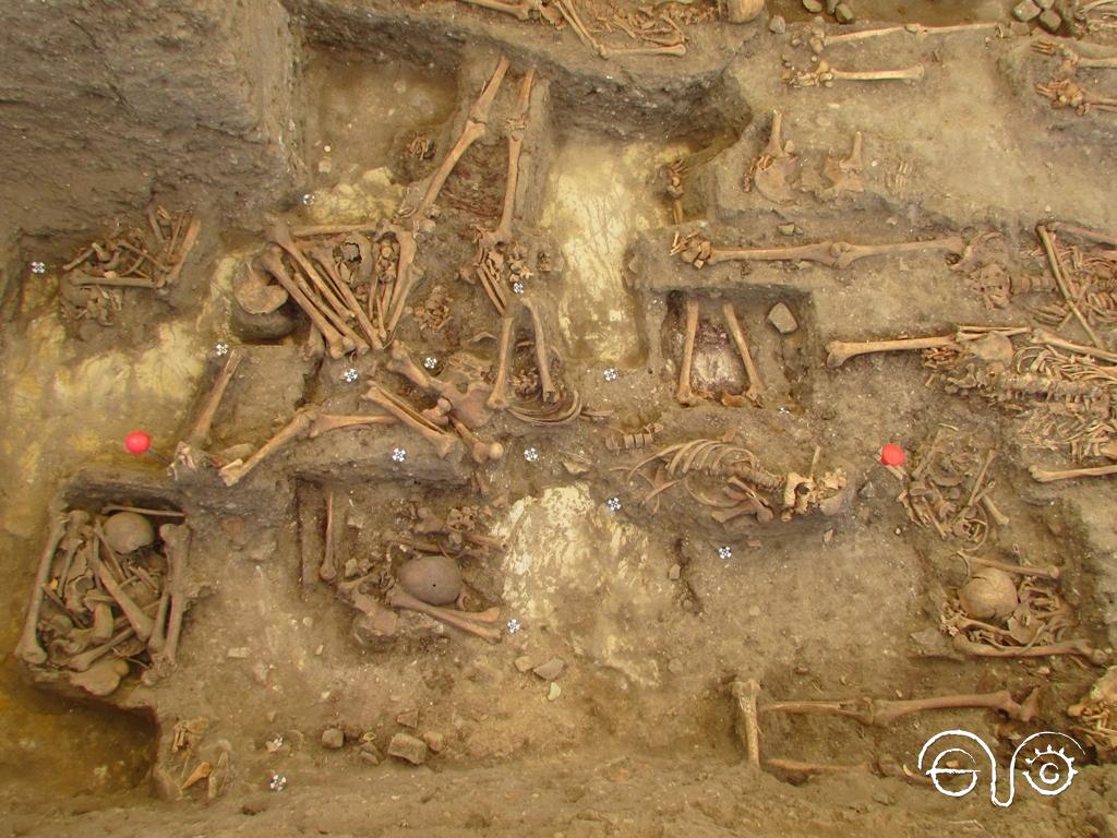 Mass grave in the cemetery of Jimena.