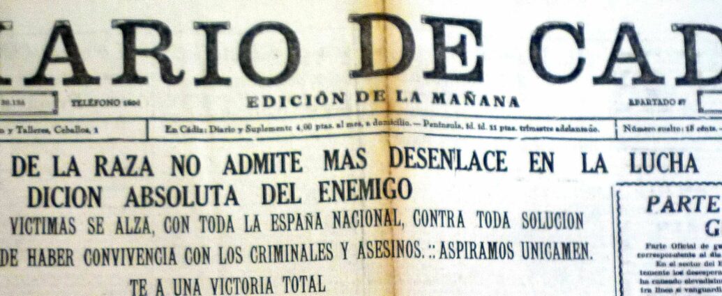 Diario de Cádiz, 10/10/1938.