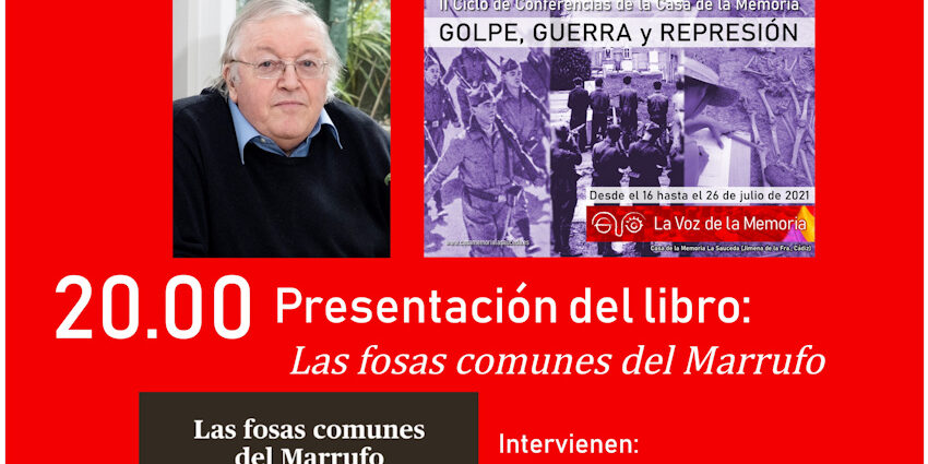 Cartel de actos Casa de la Memoria 16-07-2021