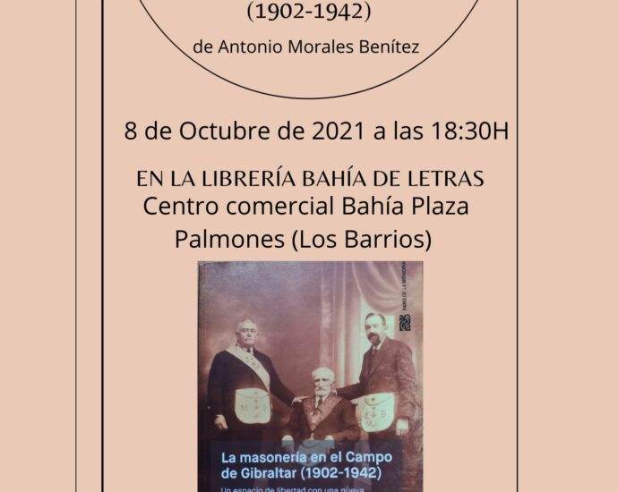 Cartel de la presentación del libro.