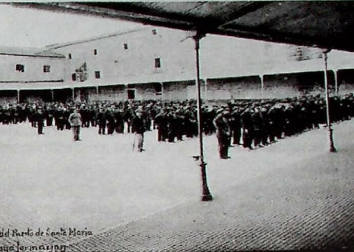 Reclusos en el penal portuense.