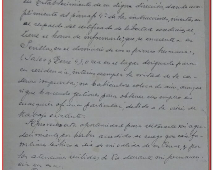 Carta manuscrita de Eduaerdo Asquerino, 1941 (AHPC).