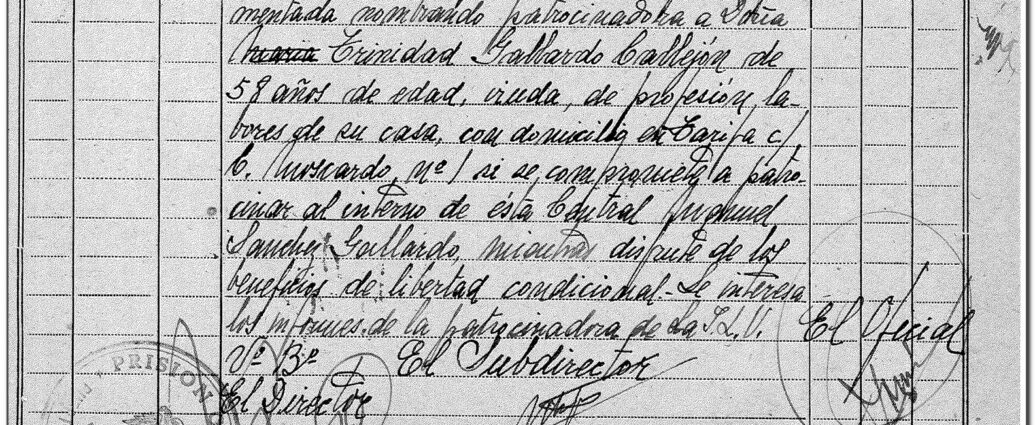 Documento de patrtocinio de Manuel Sánchez Gallardo, 1950 (AHPC).