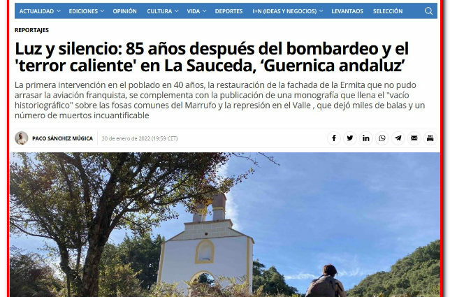 Captura del reportaje de La Voz del Sur.