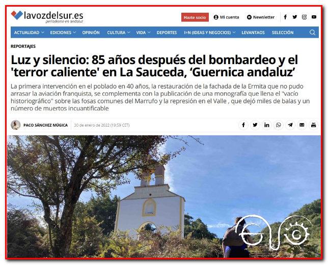 Captura del reportaje de La Voz del Sur.