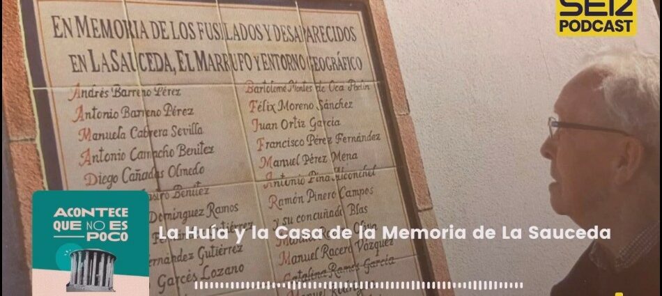 Portada del espacio "Acontece que no es poco", de Nieves Concostrina, sobre la Casa de la Memoria.