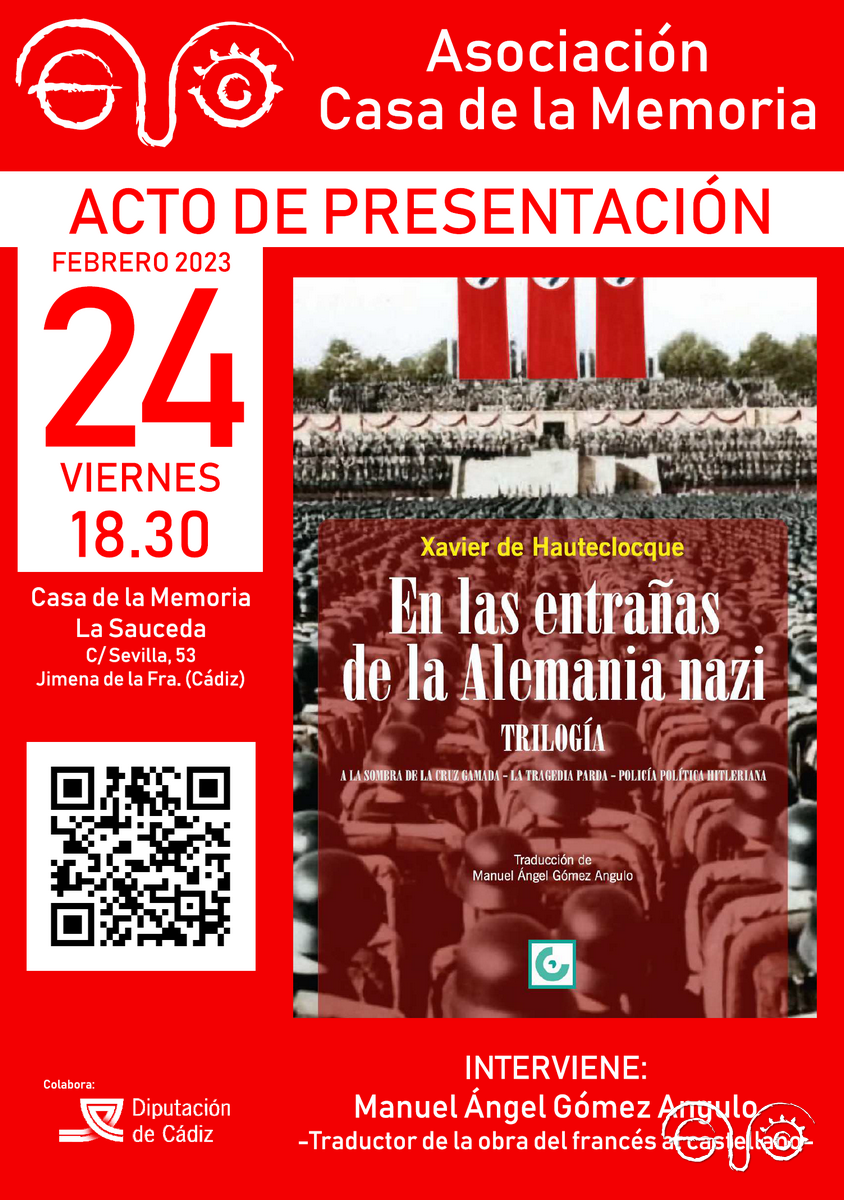 Cartel de la presentación.