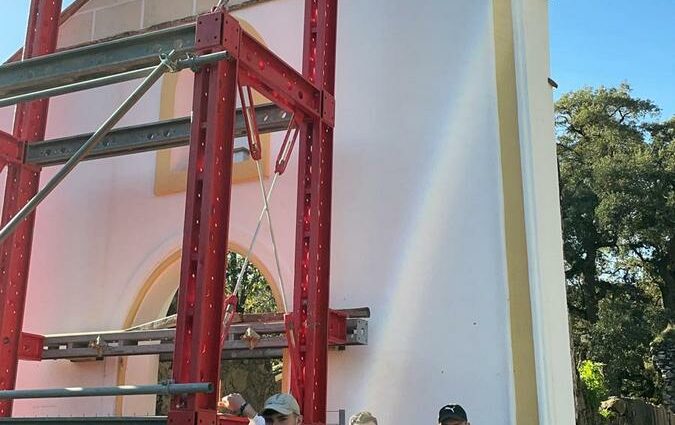 Segunda fase de la restauración de la ermita de la Sauceda.