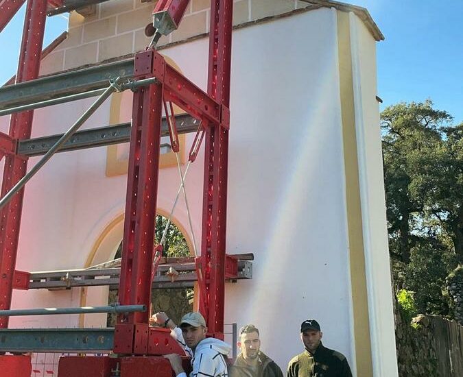 Segunda fase de la restauración de la ermita de la Sauceda.