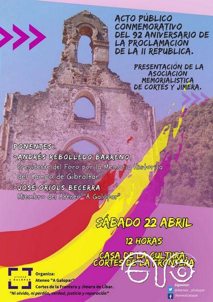 Cartel del acto.