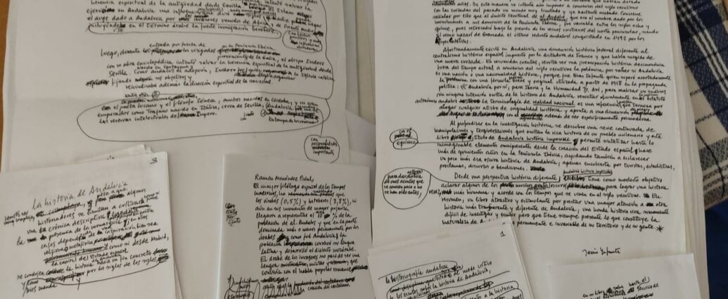 Notas de Jesús Ynfante en el nuevo manuscrito inédito.