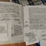 Notas de Jesús Ynfante en el nuevo manuscrito inédito.
