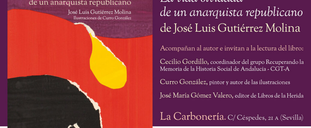 Cartel de la presentación del libro.