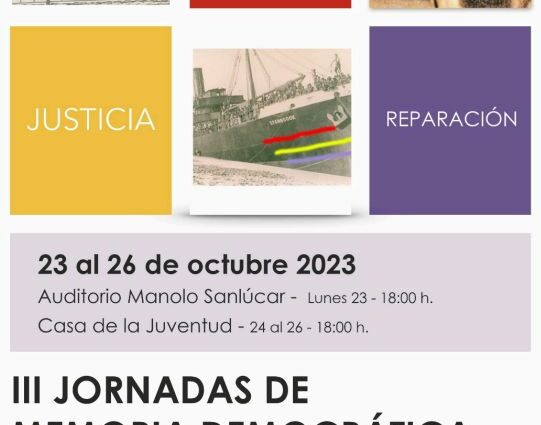 Cartel de las jornadas.