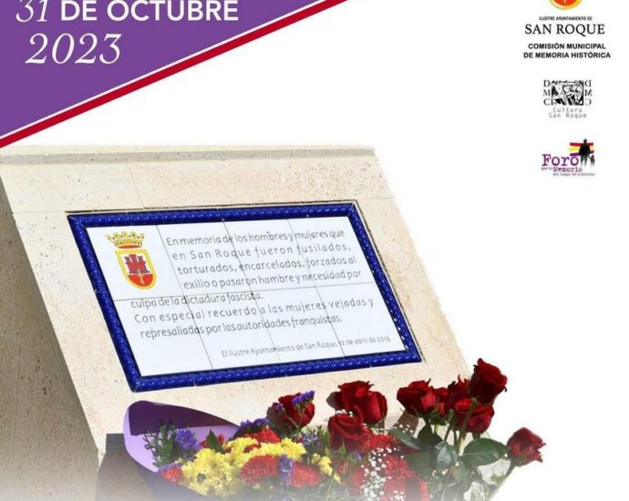 Cartel anunciador del homenaje.