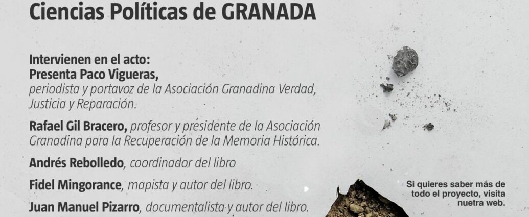 Cartel de la presentación del libro.