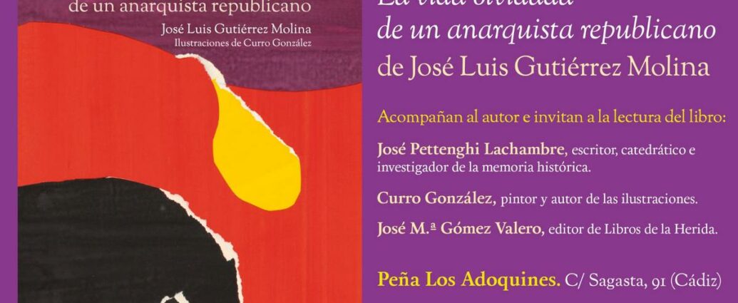 Cartel de la presentación del libro.