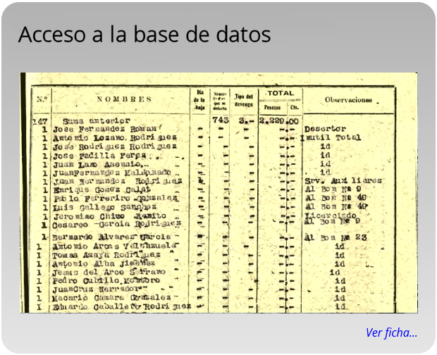 Acceso a la base de datos