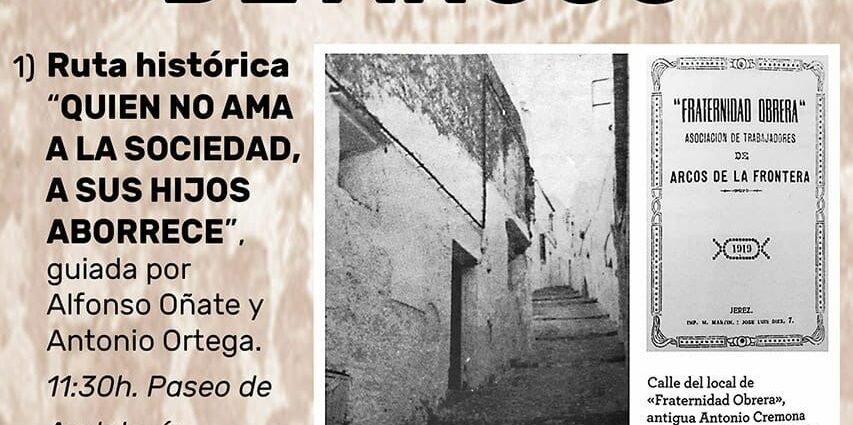 Cartel de la ruta histórica.