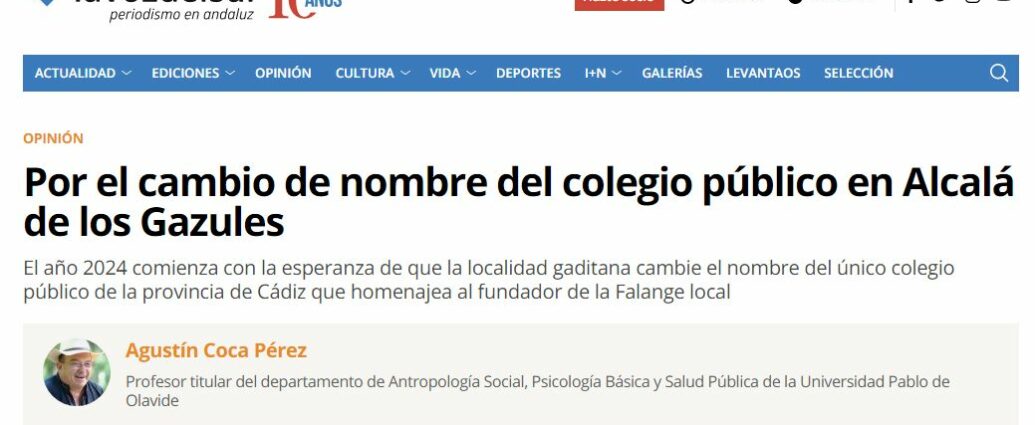 Captura de la noticia.