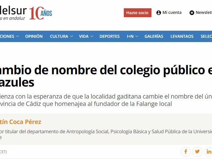 Captura de la noticia.