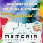 Cartel del acto memorialista de Cádiz.