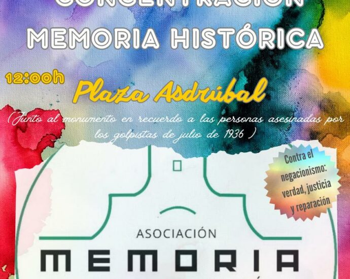 Cartel del acto memorialista de Cádiz.