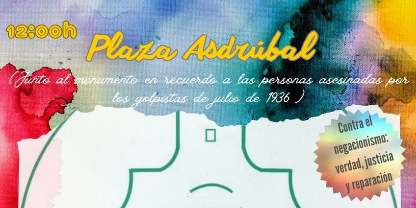 Cartel del acto memorialista de Cádiz.